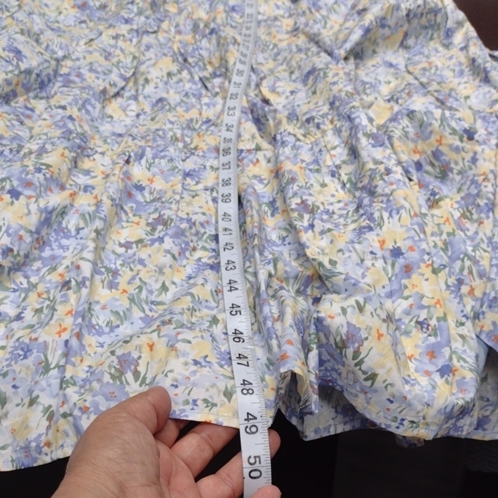 NEW Lulu's Blue and White Ruffled Tiered Maxi Dress - Picture 16 of 16